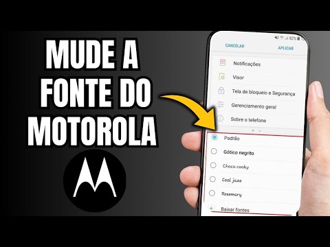 COMO MUDAR A LETRA DO CELULAR MOTOROLA - YouTube