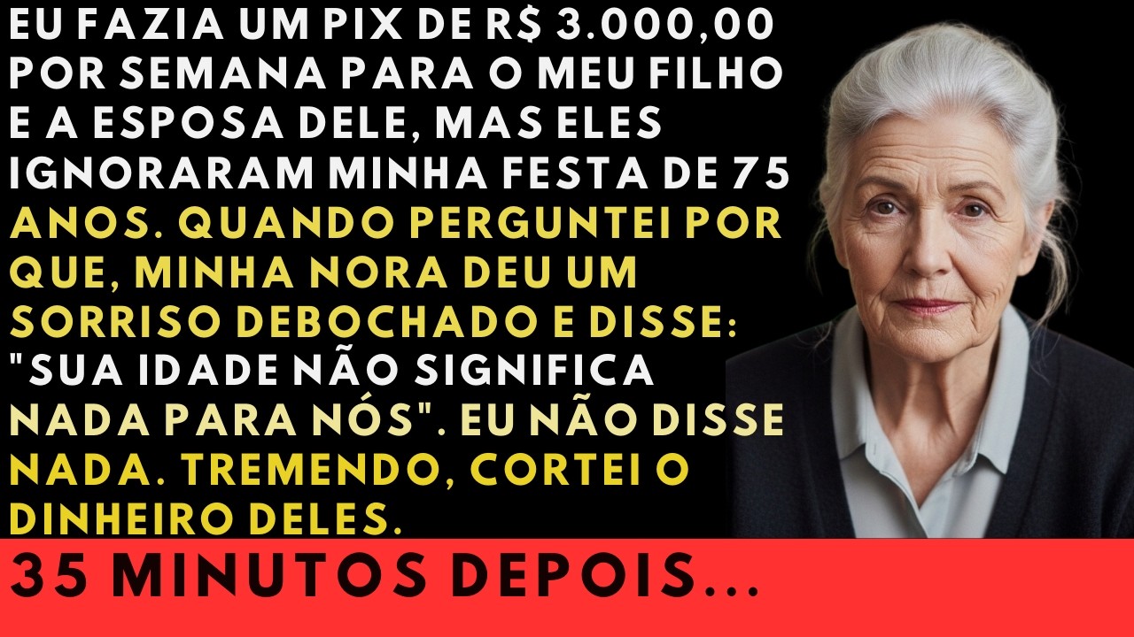 A HISTÓRIA REAL DESTA AVÓ👵Sempre os ajudei, mas faltaram aos meus 75 anos  Perguntei o motivo