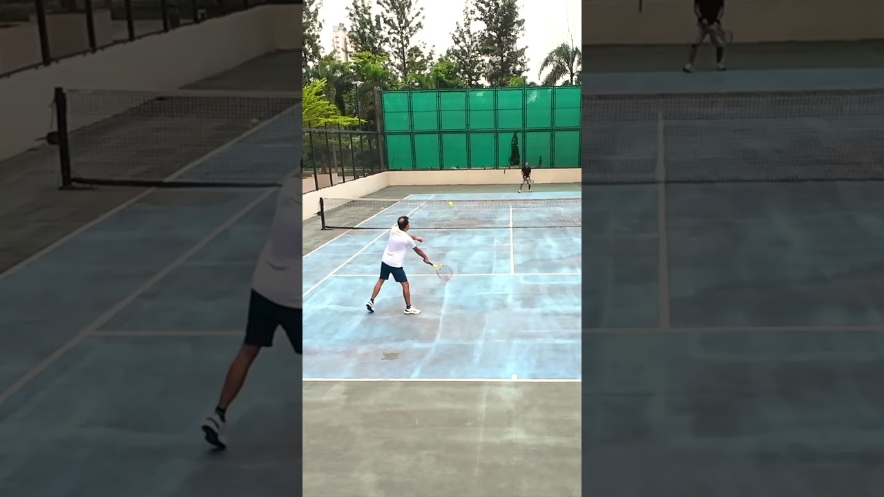 Sneaky Slice Drop on Serve Return 😮🎯 