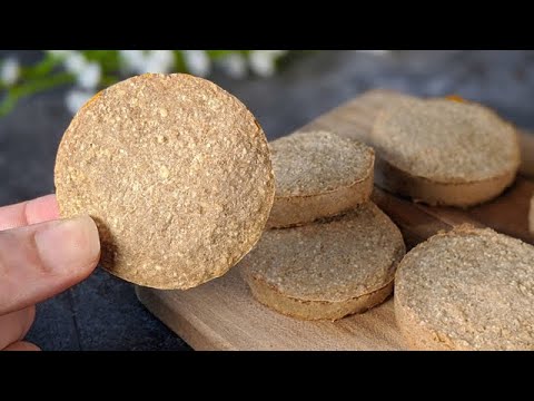 Biscuits 2 ingrdients  sans sucre, ni farine, ni oeufs, ni lait ! Petit-djeuner rapide