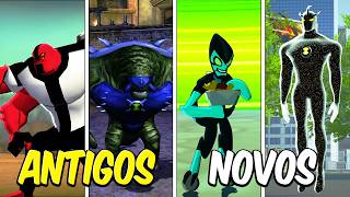 Testei jogos ANTIGOS e NOVOS de BEN 10 pra ver QUAL É MELHOR!