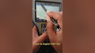 How to import dxf file in Trimal GPS