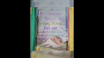 economic project on banking in India class 12