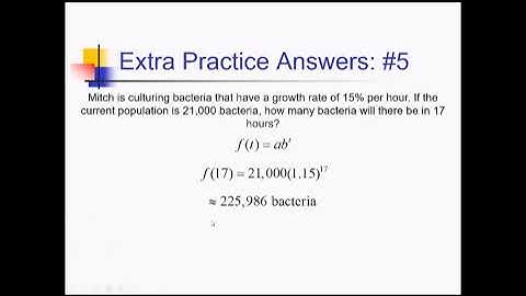 Exponential Functions: Problem Set #4