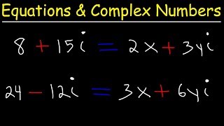 Solving Equations With Complex Numbers
