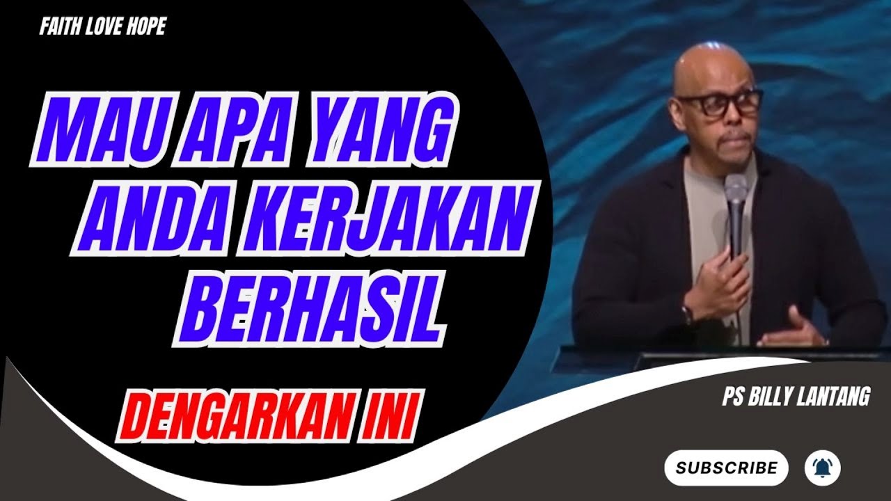 MAU APA YANG ANDA KERJAKAN BERHASIL DENGARKAN INI || PS.BILLY LANTANG #viral #khotbah #firmantuhan