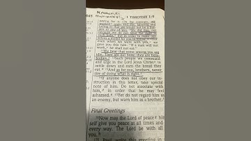 Warn Those Who Are Idle!