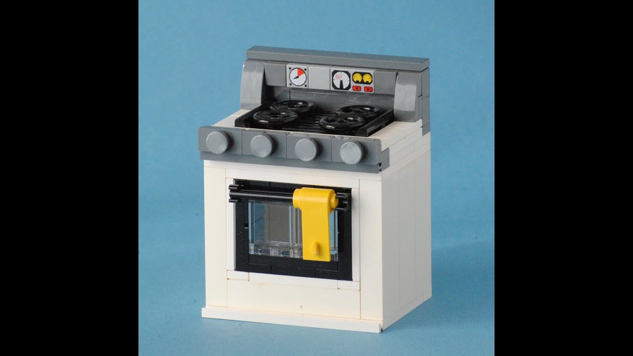 Lego Oven A Stove (Tutorial) - Intermediate Tutorial - YouTube