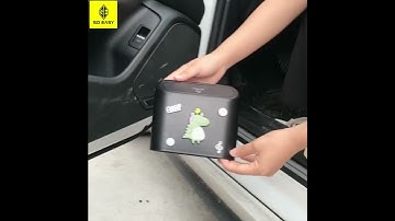 Thùng rác mini gắn bên hông cửa xe hơi họa tiết hoạt hình_So Easy Shop INS019