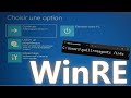 Lenvironnement de rcupration windows re rparation ou cration pour windows 10 et 11