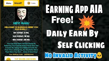 New High Quality Earning App AIA File Free | Thunkable/AppyBuilder | Earn By Self Clicking |