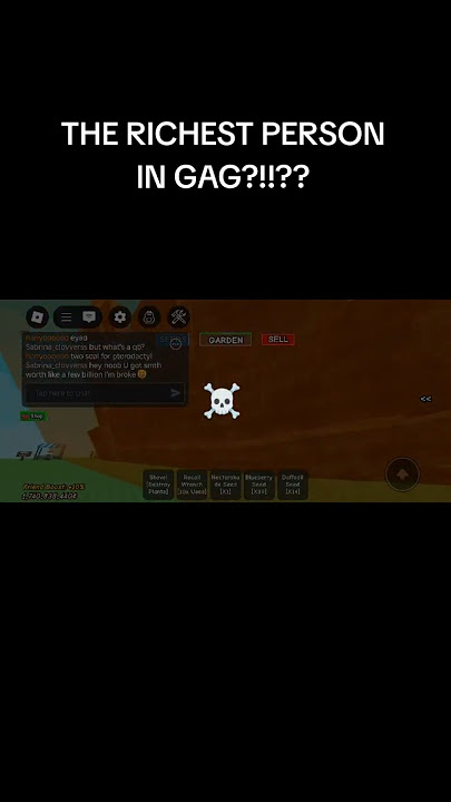THE RICHEST PERSON IN GROW A GARDEN! | gag | #shorts #roblox #fyp #art #kpop