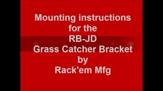RB-JD Bracket installation video by Rack'em Mfg
