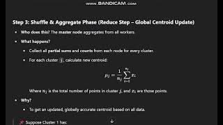"Distributed" K-Means Clustering