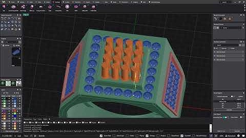 Pave Ring Design Made Easy: Step-by-Step in Matrix/MatrixGold CAD (last part)