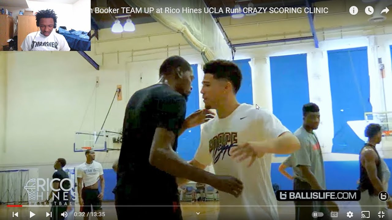 Kevin Durant & Devin Booker TEAM UP at Rico Hines UCLA Run! 