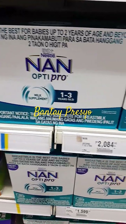Nan Optipro 1.8kg Price for 1-3yrs old #nan #milk #babies #price #bantaypresyo