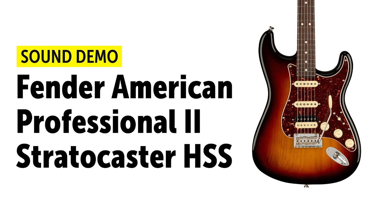 Fender American Professional II Stratocaster HSS - Sound Demo (no 