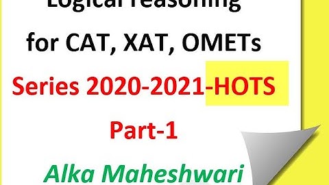 Logical reasoning new series 1|CAT-2020| Problems frm CAT 2017,18,19 and similar