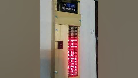 Atmega328p MAX7291 LED Matrix cascade
