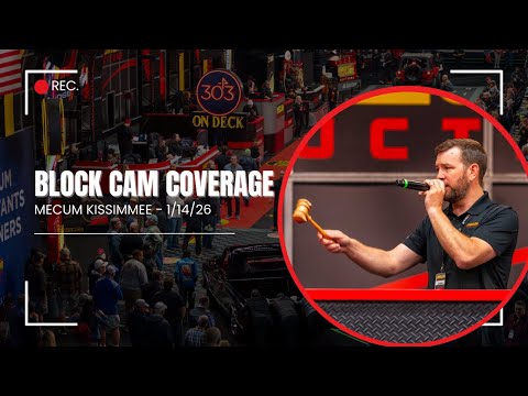 Mecum Kissimmee Live Block Cam Wednesday Jan 14 2026 