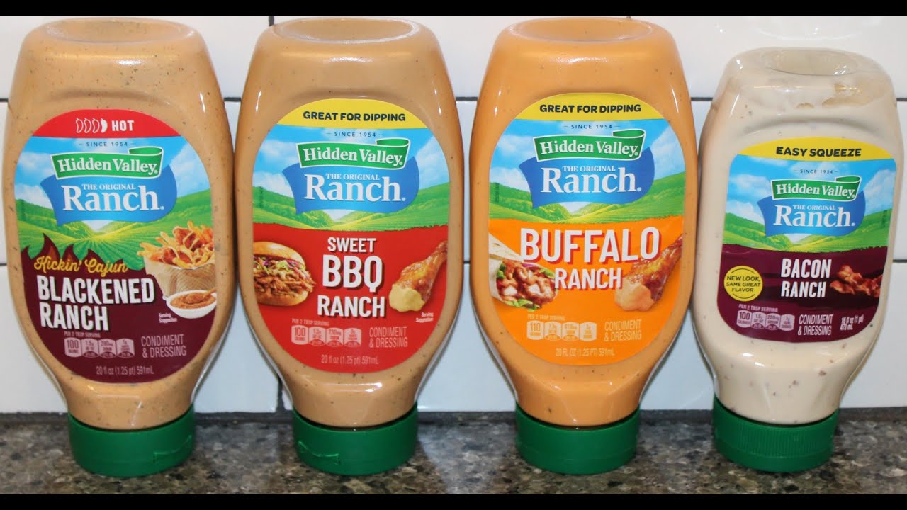 Kickin Ranch Label Hidden Valley Ranch: Kickin’ Cajun Blackened Ranch, Sweet BBQ Ranch ...