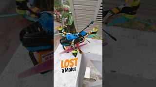 Lost a motor mid-flight, but thats not a problem for this drone! 🔥