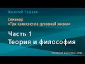 Семинар «Три компонента духовной жизни» - Часть 1. Теория и философия (Алтайский фестиваль 2023)