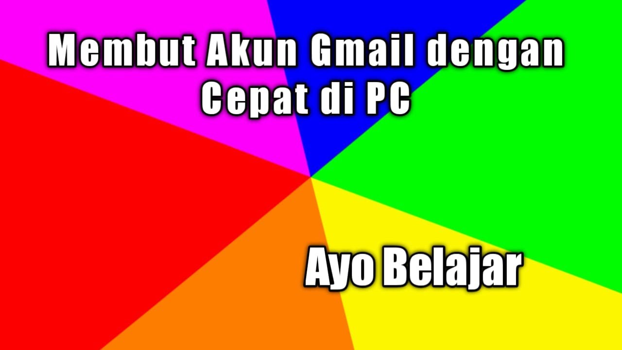 CARA MEMBUAT EMAIL BARU DI PC DAN ANDROID 