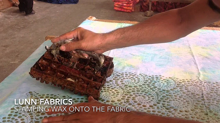 How Batiks Are Made - Stamping the motif onto fabr...