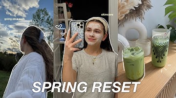 Spring Reset Routine 🌸 | spring cleaning, self care, organization, & matcha
