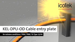 KEL-DPU-OD | Multi-membrane cable entry plates for extreme conditions / IP66 / IP68 / UL Type 12/4X
