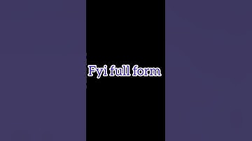 Fyi full form #fullform #short #shorts the fast enter