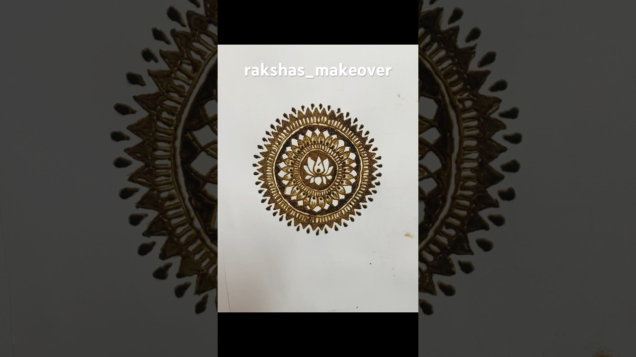 Mandala design🍃 @rakshas_makeover #mehendiart #mehendhiartist # ...