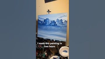 Cloud painting done in 2 hrs