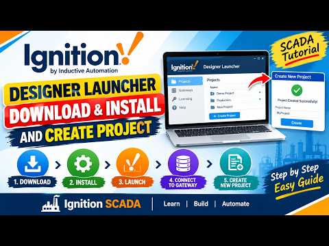 Ignition SCADA 2# Designer Launcher Download & Install + Create New Project | Ignition Tutorial