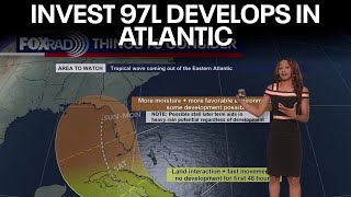 Tropical update: NHC monitoring Invest 97-L in the Atlantic, chance of development in Gulf
