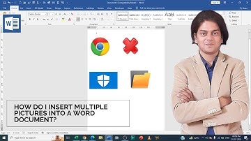 How do I insert multiple pictures into a Word document?