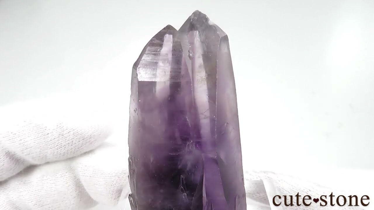 ナイジェリア Tuli産 アメジストの原石 No.4 - cute stone -