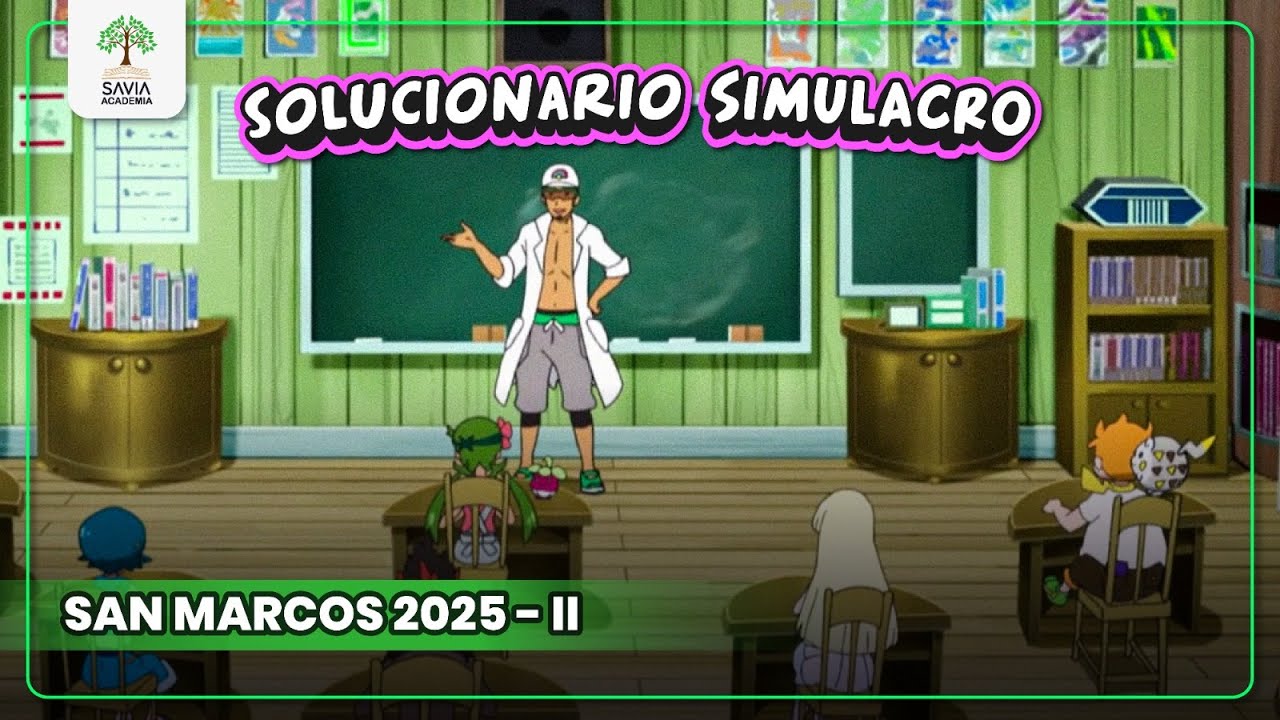 🔴 SOLUCIONARIO SIMULACRO SAN MARCOS 2025 II YouTube