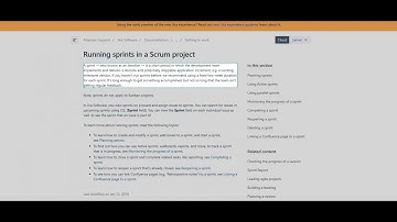 Running sprints in a Scrum project @Atlassian ‏ @JIRA