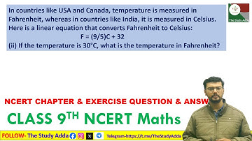 F = 9C/5 + 32  If the temperature is 30°C, what is the temperature in Fahrenheit?