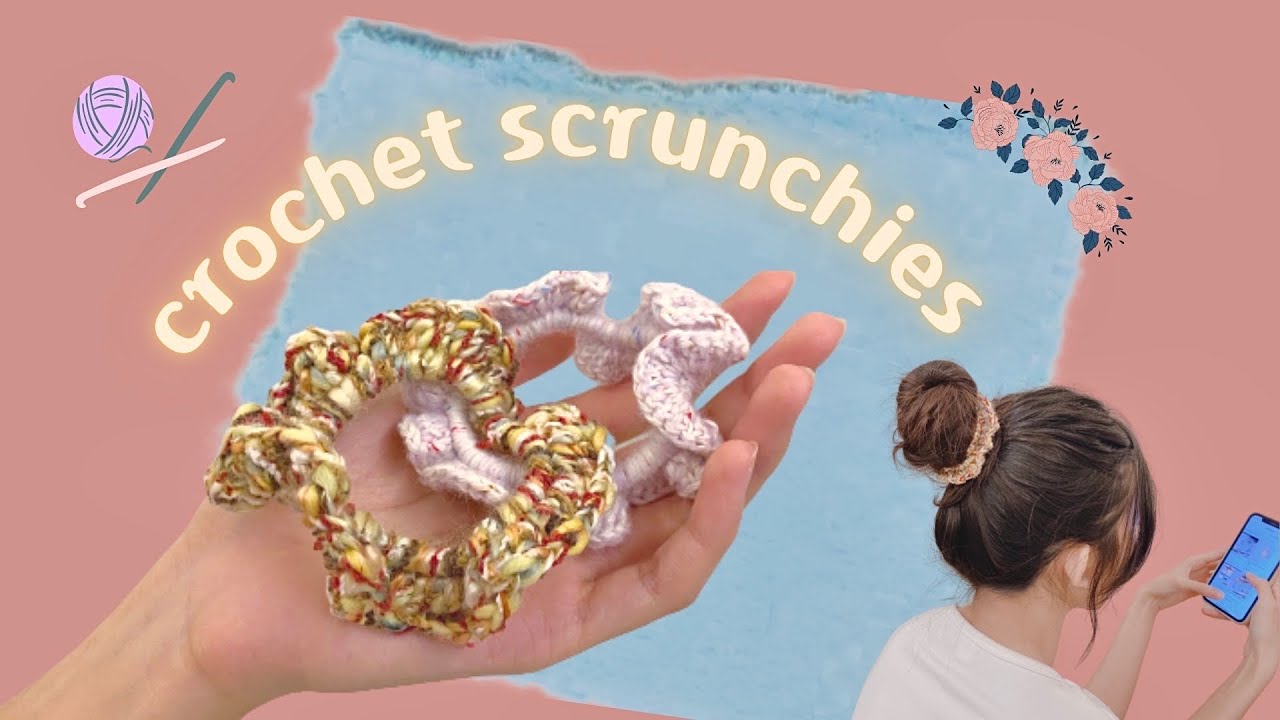 🧶超簡單的鉤織髮圈DIY | Crochet scrunchies tutorial