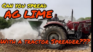 CAN YOU SPREAD AG LIME ON FOOD PLOTS WITH A 3 POINT SPREADER #deer #deerhunting #foodplots #hunting