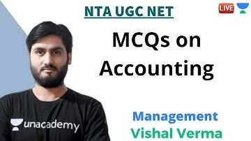 Most Expected MCQs on Accounting | Management | Unacademy Live - NTA UGC NET | Vishal Verma
