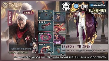 Yu Zhong Exorcist skin script | Full effects, no password, no ads, and a backup file!