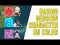 Sorting out Genshin Impact characters to their vision according to color