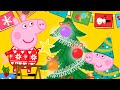 Peppa pig franais  peppa dcore larbre de nol  dessin anim