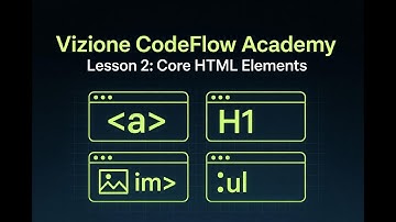 Vizione CodeFlow Academy | Lesson 2: Core HTML Elements (Headings, Links, Lists, & Images)