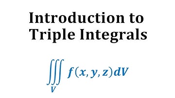 Introduction to Triple Integrals